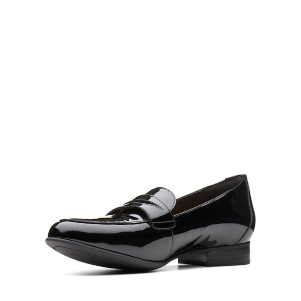 Clarks Womens Un Blush Go Flat Shoes Black | USA-6597328